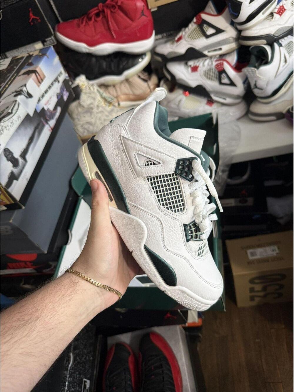 Jordan retro 4 oxidized green sz 7m